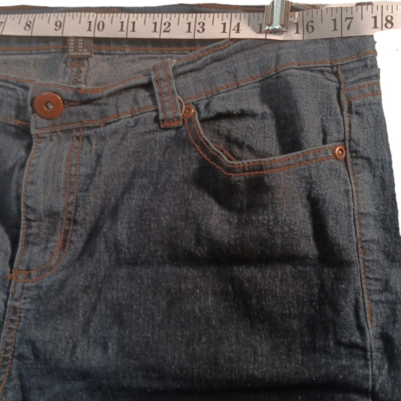 Forever 21 Jeans Skinny High Rise Women 14 Fit 36X 26.5 Dark Wash Blue Ankle - Picture 5 of 10